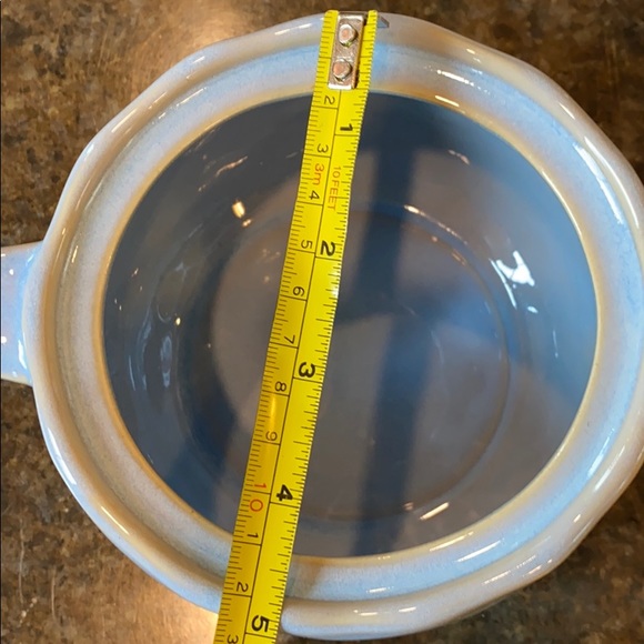 Ollie & Olivia Blue/White Hammered Tea Kettle Pot - Picture 13 of 14